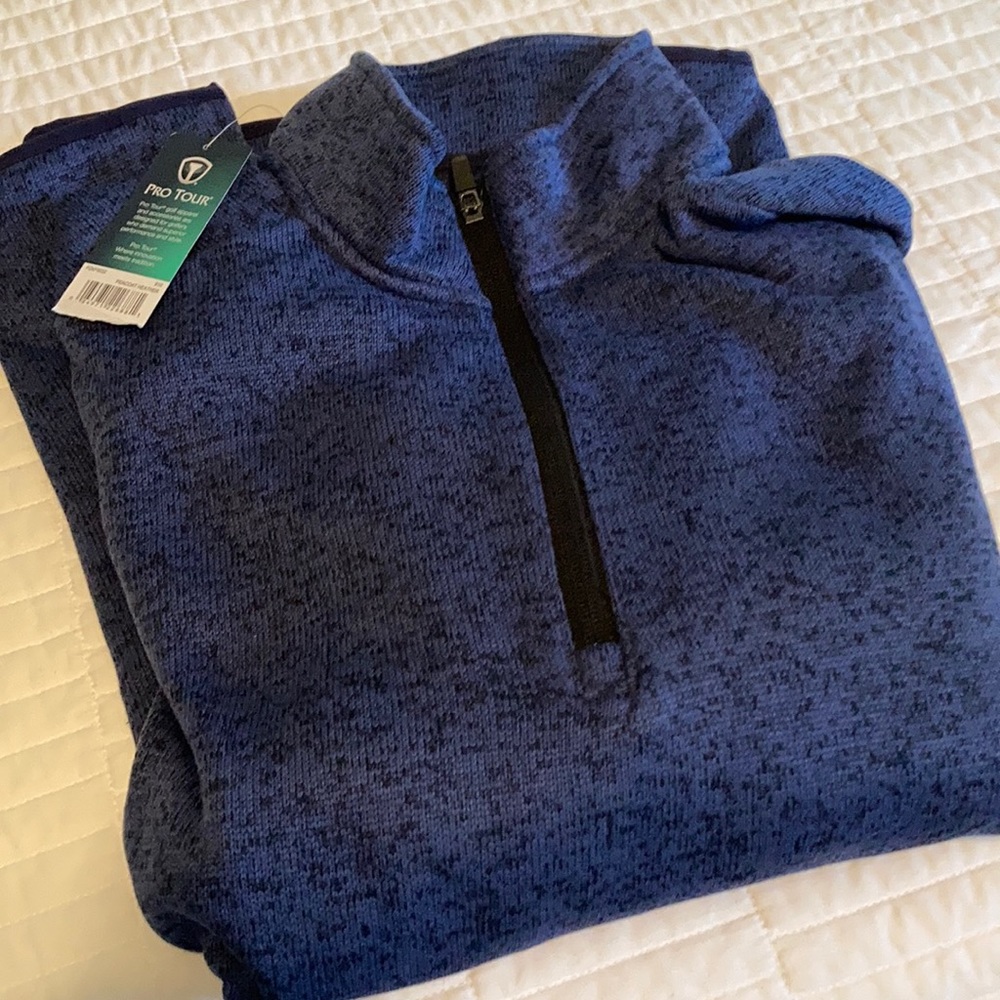 Pro Tour Pullover NWT - Heather Peacock Blue